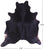 Black Natural Cowhide Rug - Large 6' 9"H x 5' 9"W