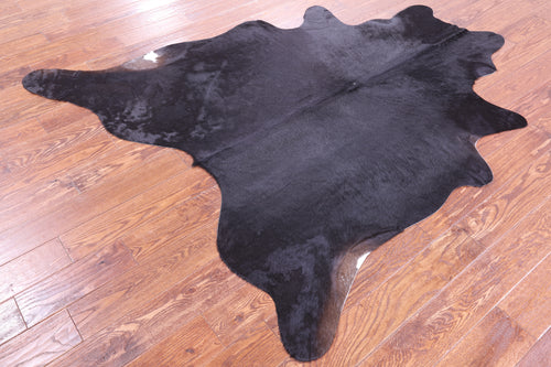 Black Natural Cowhide Rug - Large 6' 9