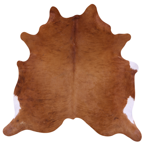 Brown Natural Cowhide Rug - Medium 6' 3"H x 6' 6"W