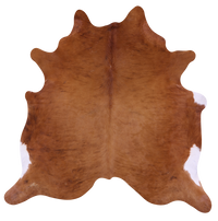 Thumbnail for Brown Natural Cowhide Rug - Medium 6' 3