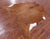 Brown Natural Cowhide Rug - Medium 6' 3"H x 6' 6"W