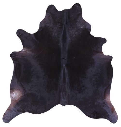 Black Natural Cowhide Rug - Large 6' 8