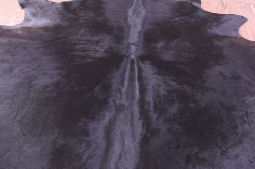 Black Natural Cowhide Rug - Large 6' 8