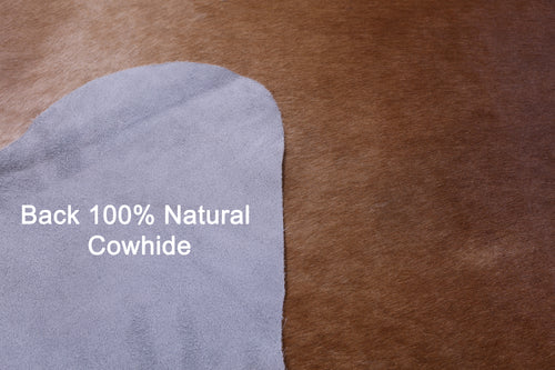 Brown Natural Cowhide Rug - Large 6' 8