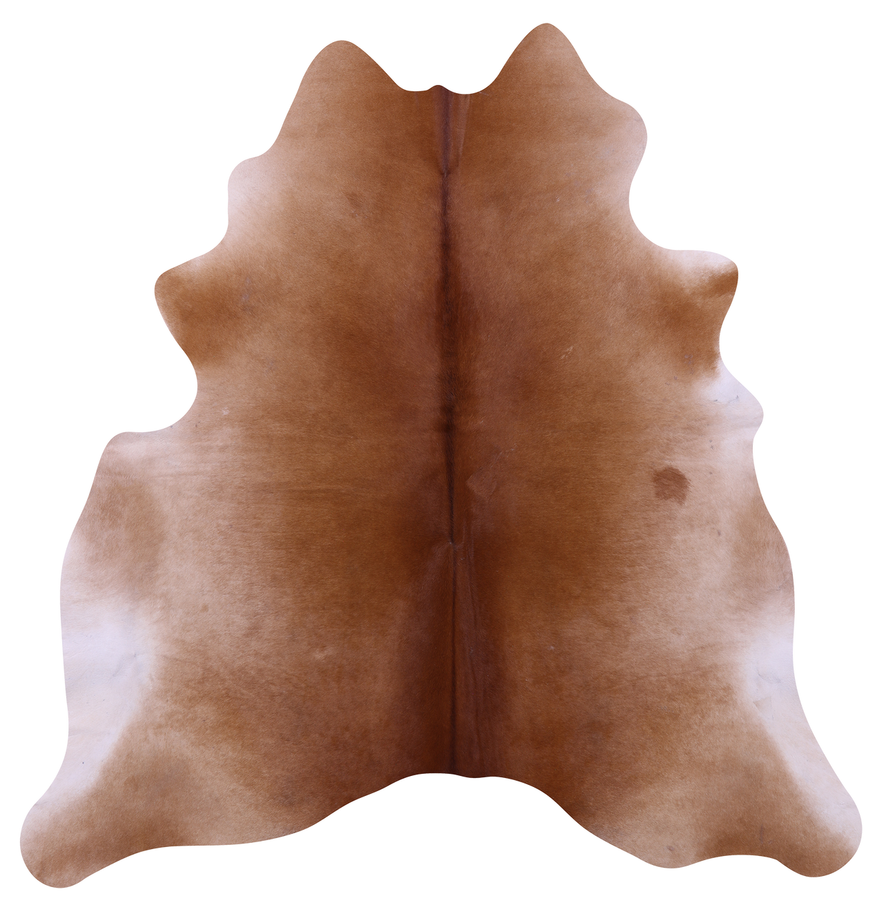 Brown Natural Cowhide Rug - Large 6' 8"H x 6' 3"W