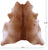 Brown Natural Cowhide Rug - Large 6' 8"H x 6' 3"W