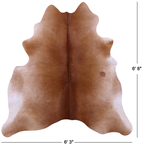 Brown Natural Cowhide Rug - Large 6' 8