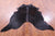 Black Natural Cowhide Rug - X-Large 7' 1"H x 6' 5"W