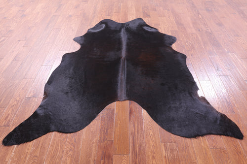 Black Natural Cowhide Rug - X-Large 7' 1