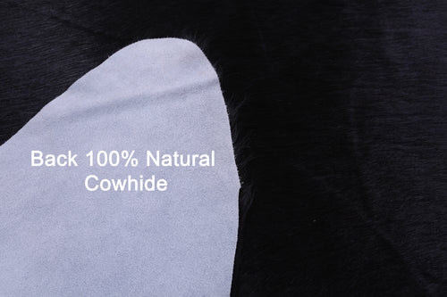 Black Natural Cowhide Rug - X-Large 7' 1