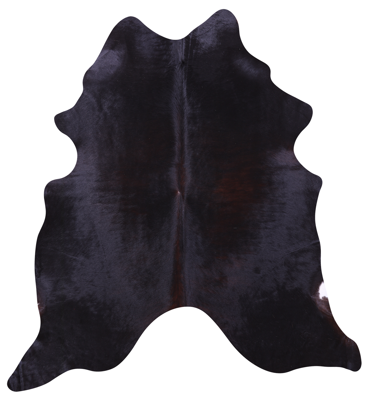 Black Natural Cowhide Rug - X-Large 7' 1"H x 6' 5"W