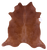 Brown Natural Cowhide Rug - X-Large 7' 0"H x 6' 7"W