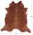 Brown Natural Cowhide Rug - X-Large 7' 0"H x 6' 7"W
