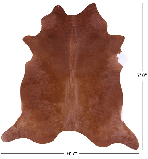 Brown Natural Cowhide Rug - X-Large 7' 0