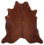 Brown Natural Cowhide Rug - Large 6' 6"H x 6' 2"W