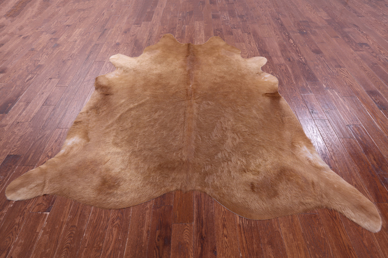 Light Brown Natural Cowhide Rug - XX-Large 8' 1"H x 7' 9"W