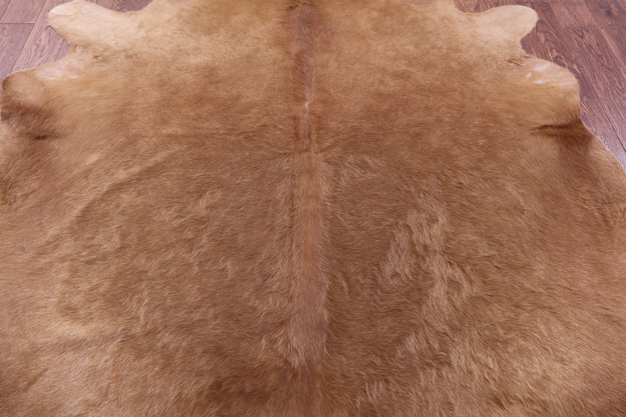 Light Brown Natural Cowhide Rug - XX-Large 8' 1"H x 7' 9"W