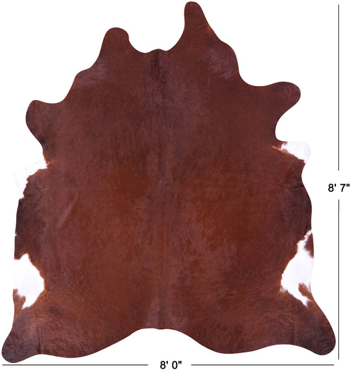 Brown Natural Cowhide Rug - XX-Large 8' 7