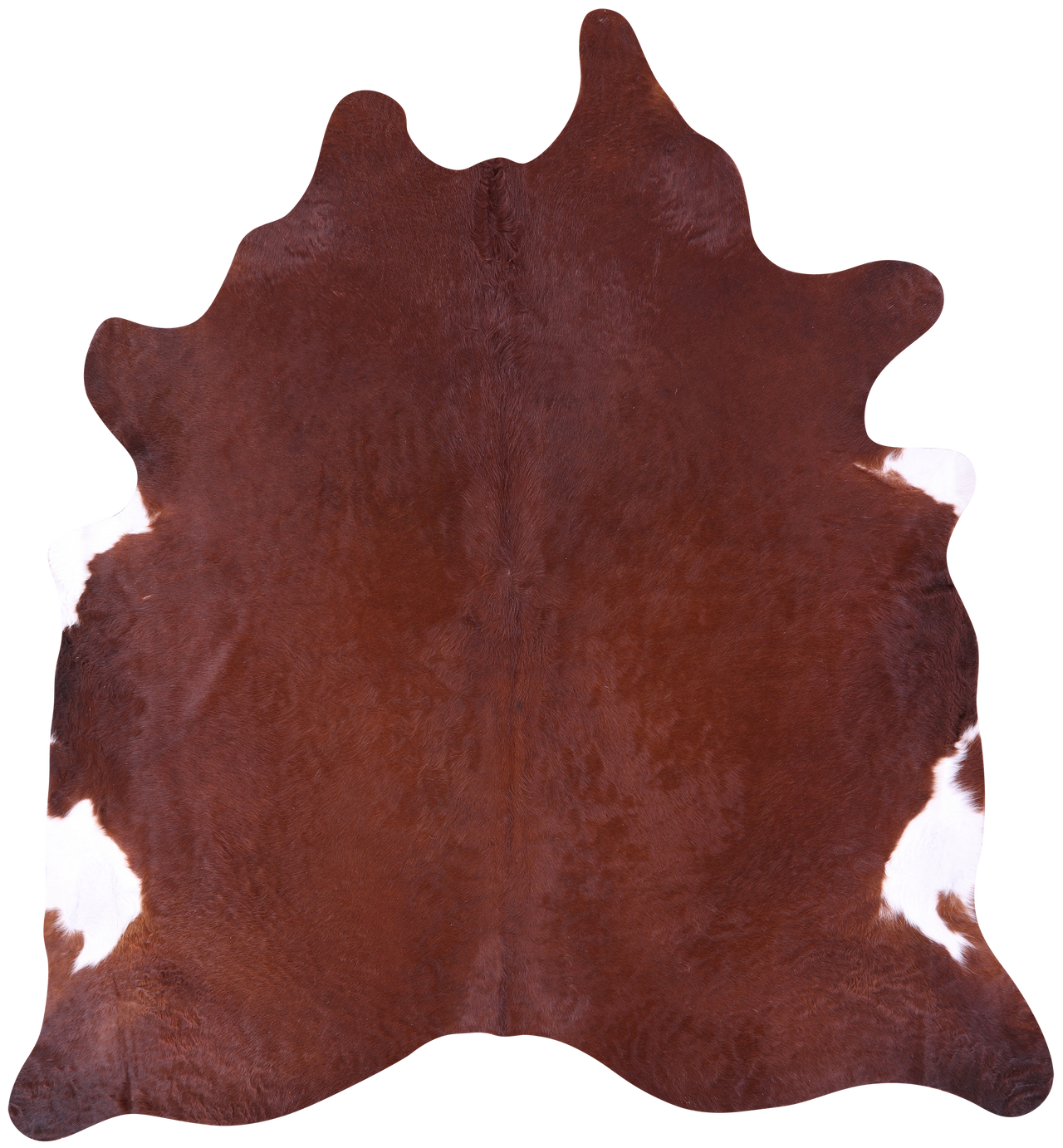 Brown Natural Cowhide Rug - XX-Large 8' 7"H x 8' 0"W