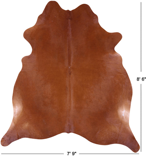 Brown Natural Cowhide Rug - XX-Large 8' 6