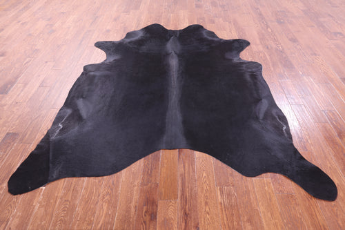 Black Natural Cowhide Rug - XX-Large 8' 0