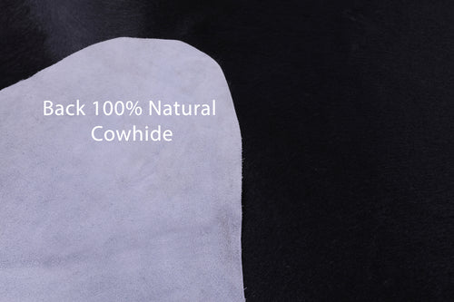 Black Natural Cowhide Rug - XX-Large 8' 0