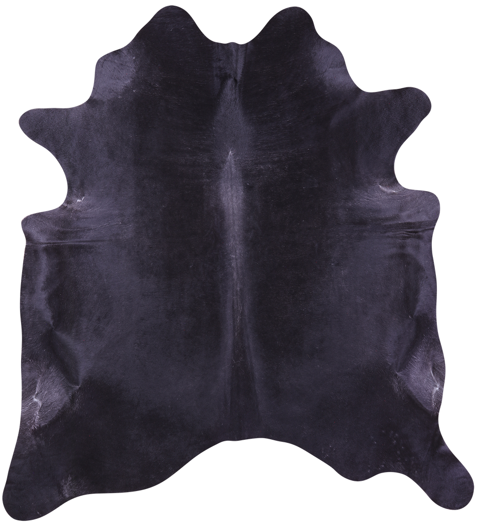 Black Natural Cowhide Rug - XX-Large 8' 0"H x 7' 2"W