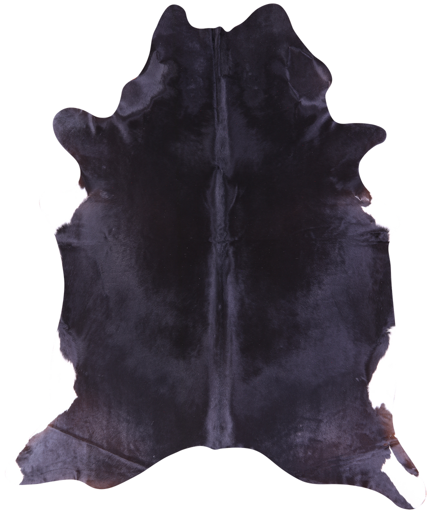 Black Natural Cowhide Rug - XX-Large 9' 0"H x 7' 7"W