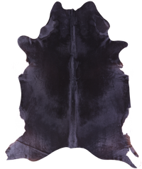 Thumbnail for Black Natural Cowhide Rug - XX-Large 9' 0