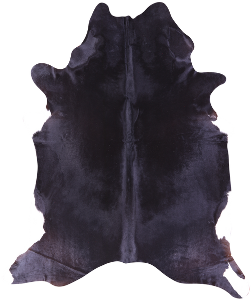 Black Natural Cowhide Rug - XX-Large 9' 0