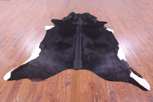 Black Natural Cowhide Rug - XX-Large 9' 0