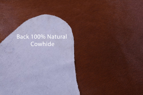 Brown Natural Cowhide Rug - XX-Large 8' 4