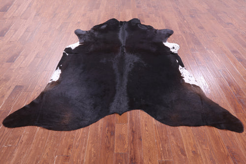 Black Natural Cowhide Rug - XX-Large 8' 4