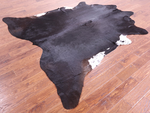 Black Natural Cowhide Rug - XX-Large 8' 4