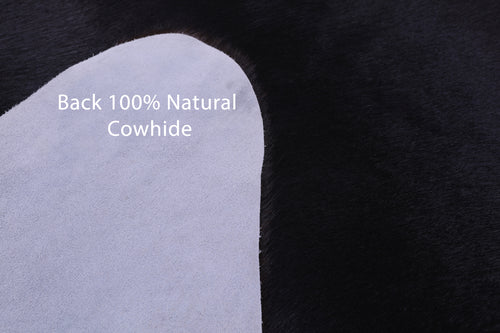 Black Natural Cowhide Rug - XX-Large 8' 4