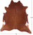 Brown Natural Cowhide Rug - XX-Large 8' 2"H x 7' 9"W