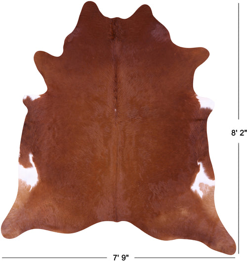 Brown Natural Cowhide Rug - XX-Large 8' 2