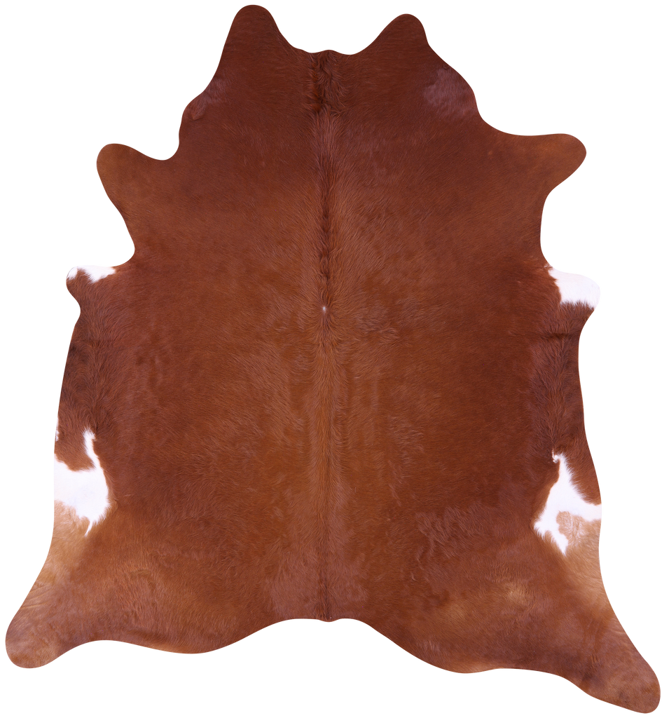 Brown Natural Cowhide Rug - XX-Large 8' 2"H x 7' 9"W