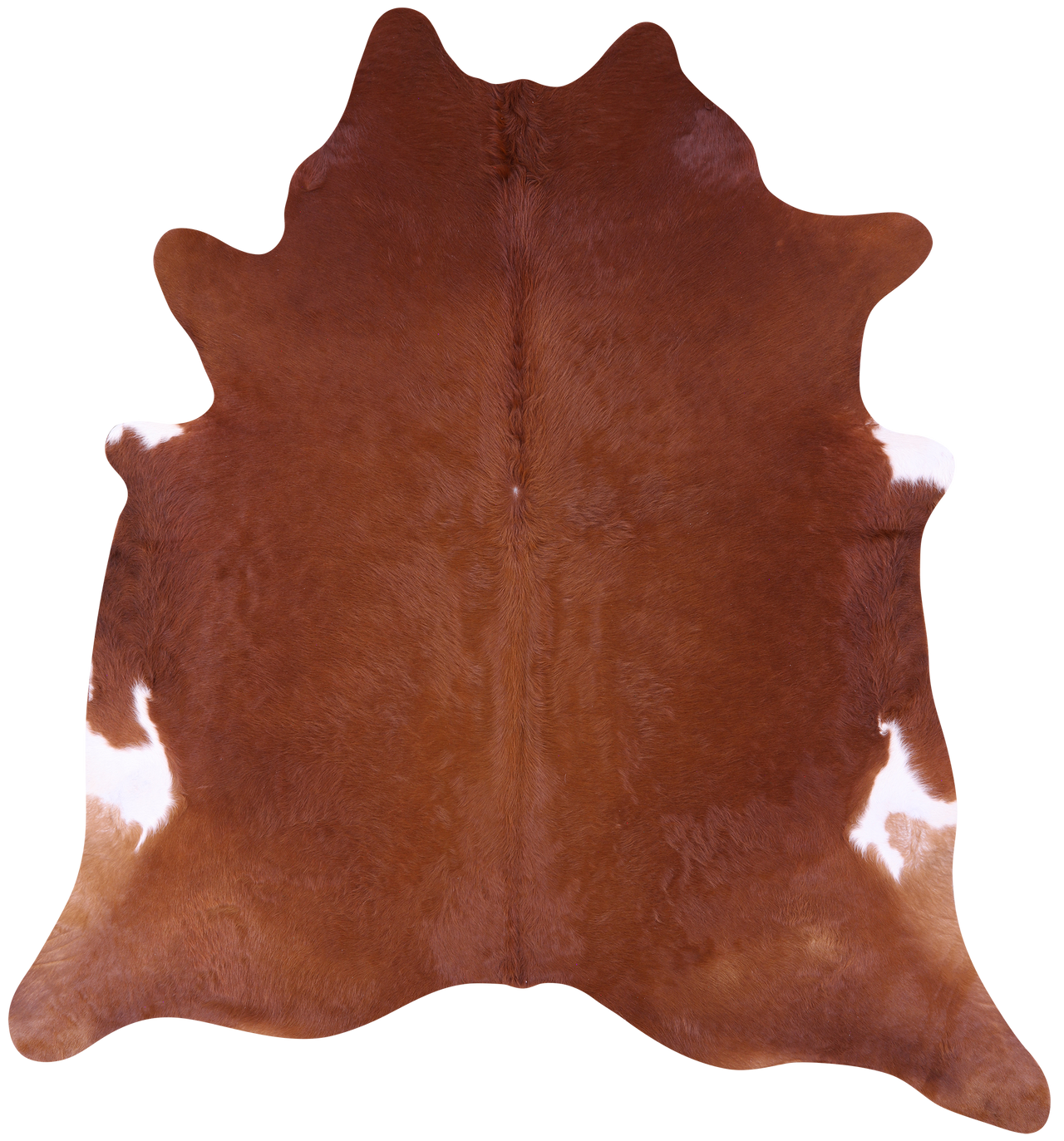 Brown Natural Cowhide Rug - XX-Large 8' 2"H x 7' 9"W