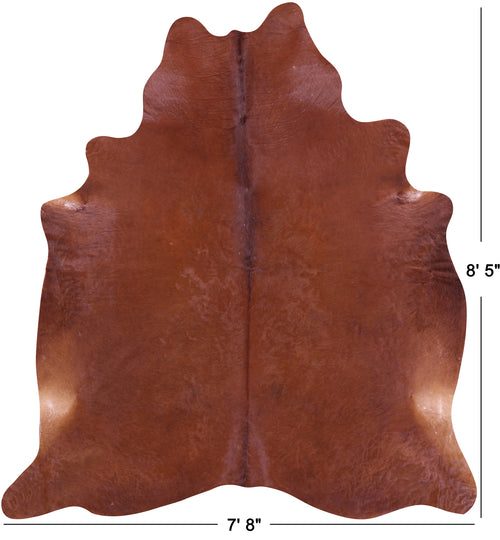 Brown Natural Cowhide Rug - XX-Large 8' 5