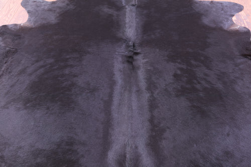 Black Natural Cowhide Rug - XX-Large 8' 0