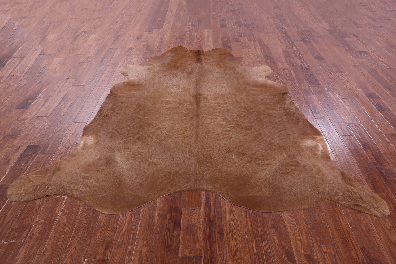 Light Brown Natural Cowhide Rug - XX-Large 7' 10"H x 8' 2"W
