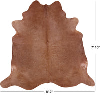 Thumbnail for Light Brown Natural Cowhide Rug - XX-Large 7' 10