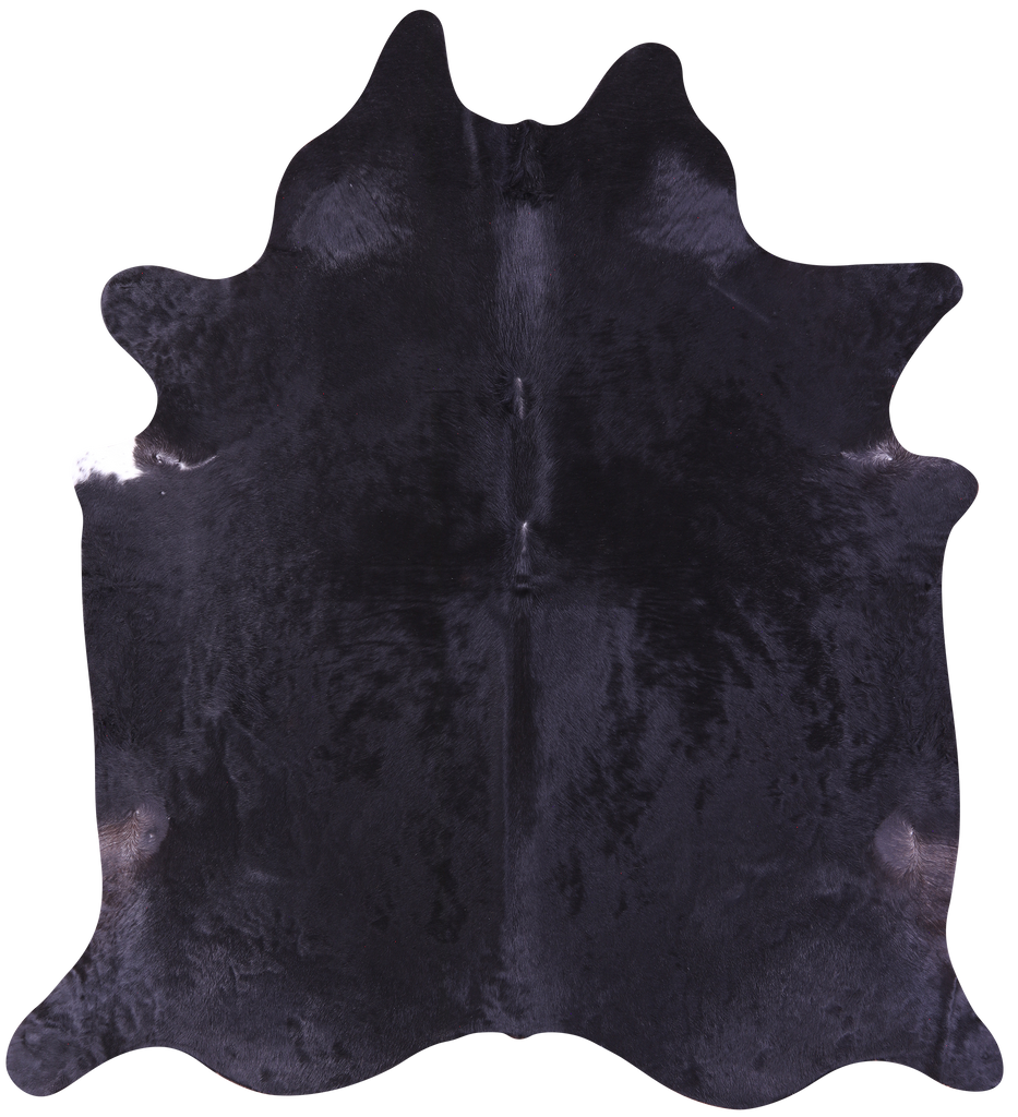Black Natural Cowhide Rug - XX-Large 8' 5"H x 7' 6"W