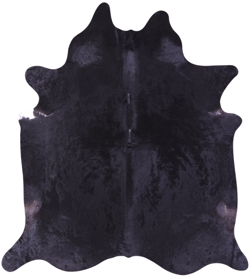 Black Natural Cowhide Rug - XX-Large 8' 5