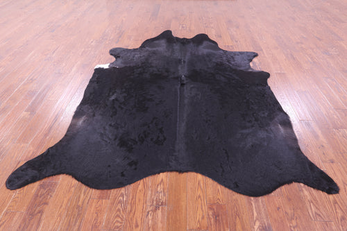 Black Natural Cowhide Rug - XX-Large 8' 5