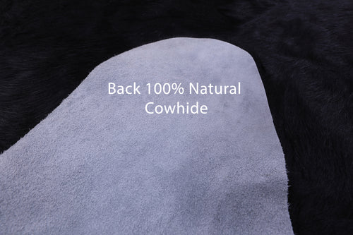 Black Natural Cowhide Rug - XX-Large 8' 5