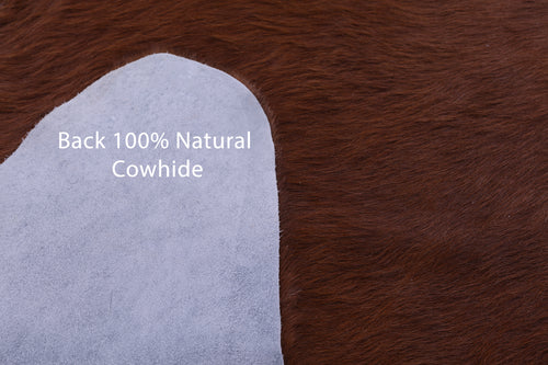 Brown Natural Cowhide Rug - XX-Large 8' 4