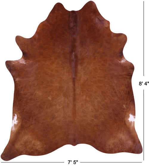 Brown Natural Cowhide Rug - XX-Large 8' 4