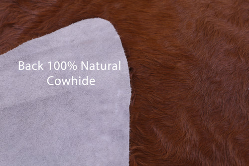 Brown Natural Cowhide Rug - XX-Large 7' 9